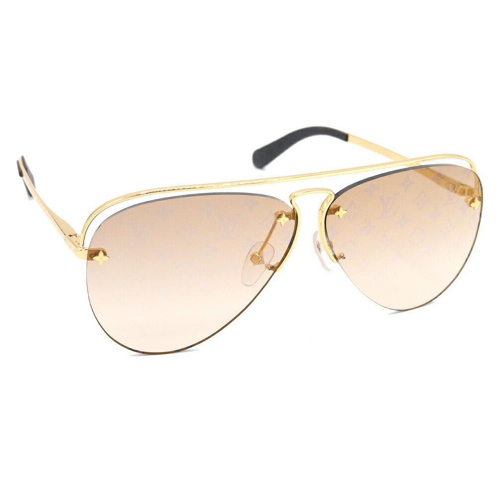 Louis Vuitton Aviator Monogram Brown Sunglasses